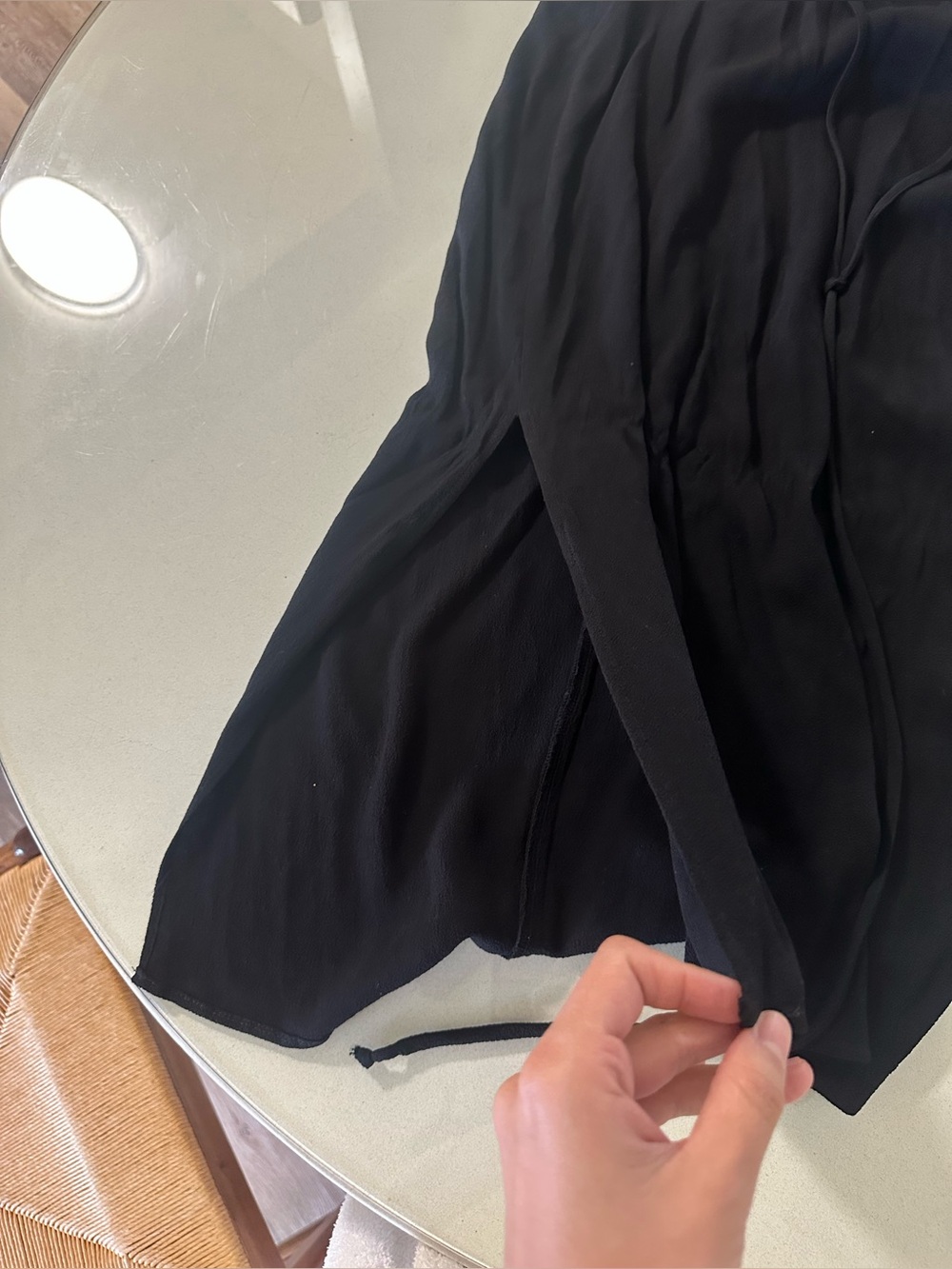 Reformation Black Open Back Midi Dress - Picture 6 of 7